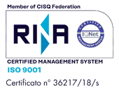 Azienda certificata ISO 9001